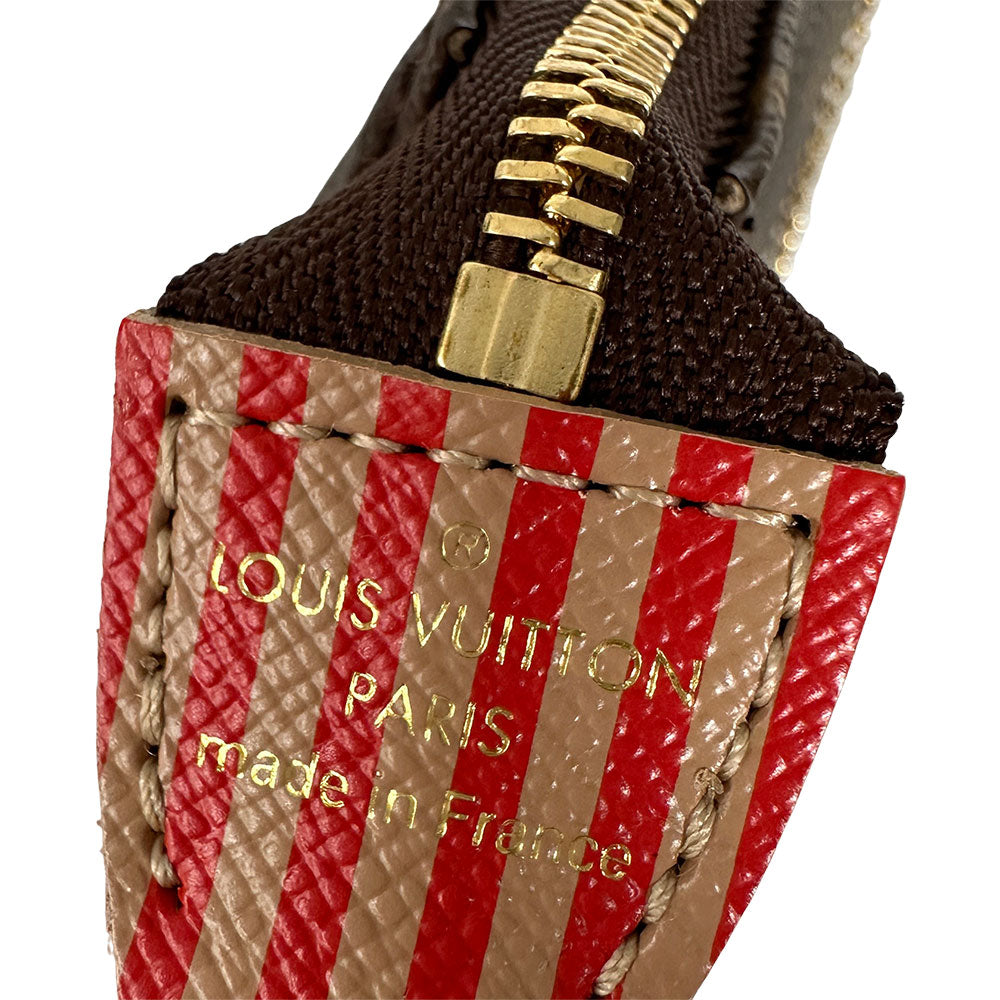 LOUIS VUITTON ルイ・ヴィトン ミニポシェット・アクセソワール　トランク＆ロック ポーチ モノグラム ブラウン M60417 モノグラムキャンバス レディース メンズ 【中古】