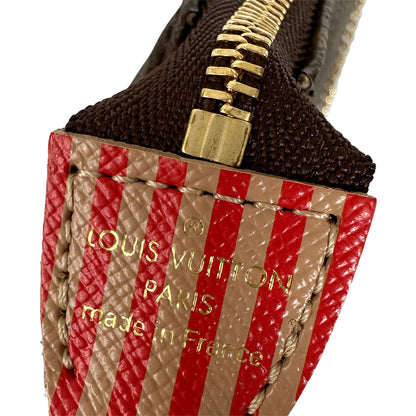LOUIS VUITTON ルイ・ヴィトン ミニポシェット・アクセソワール　トランク＆ロック ポーチ モノグラム ブラウン M60417 モノグラムキャンバス レディース メンズ 【中古】