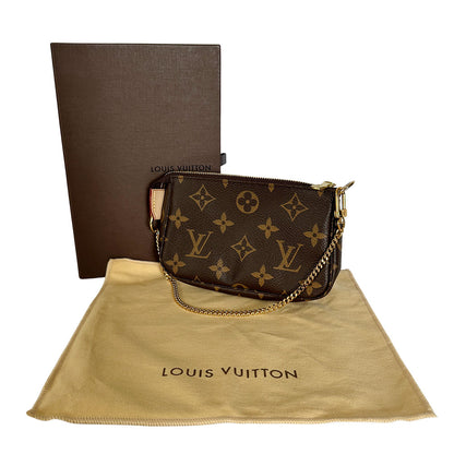 LOUIS VUITTON ルイ・ヴィトン ミニポシェット・アクセソワール ポーチ モノグラム ブラウン M58009 モノグラムキャンバス レディース メンズ 【中古】