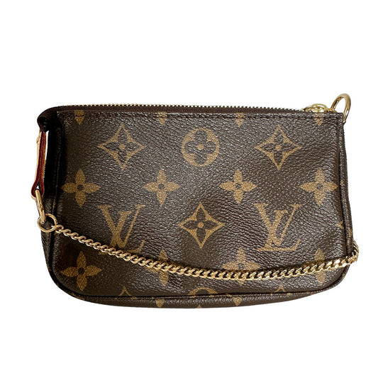 LOUIS VUITTON ルイ・ヴィトン ミニポシェット・アクセソワール ポーチ モノグラム ブラウン M58009 モノグラムキャンバス レディース メンズ 【中古】