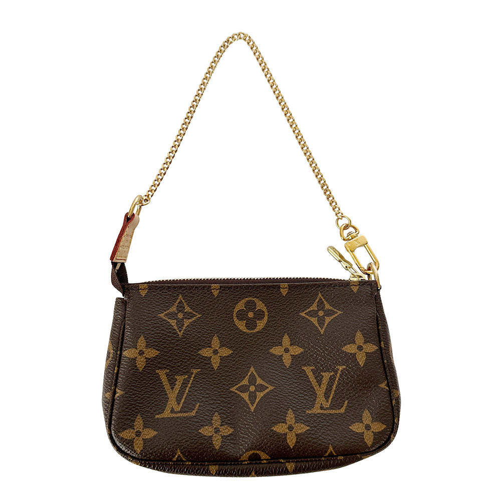LOUIS VUITTON ルイ・ヴィトン ミニポシェット・アクセソワール ポーチ モノグラム ブラウン M58009 モノグラムキャンバス レディース メンズ 【中古】
