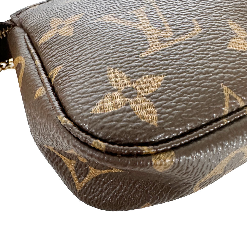 LOUIS VUITTON ルイ・ヴィトン ミニポシェット・アクセソワール ポーチ モノグラム ブラウン M58009 モノグラムキャンバス レディース メンズ 【中古】