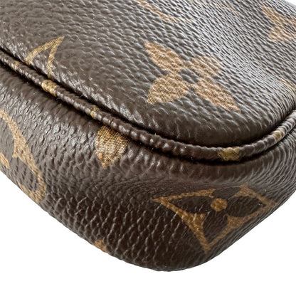 LOUIS VUITTON ルイ・ヴィトン ミニポシェット・アクセソワール ポーチ モノグラム ブラウン M58009 モノグラムキャンバス レディース メンズ 【中古】
