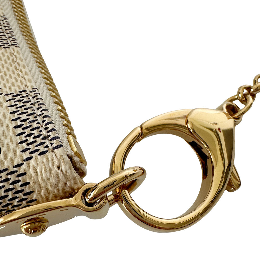 LOUIS VUITTON ルイ・ヴィトン ポシェット ミラMM アクセサリーポーチ ダミエ アズール ダミエアズール N63090 ダミエアズールキャンバス レディース 【中古】