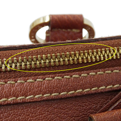 BVLGARI ブルガリ ハンドバッグ マキシレッタレ ブラウン レザー レディース メンズ 【中古】