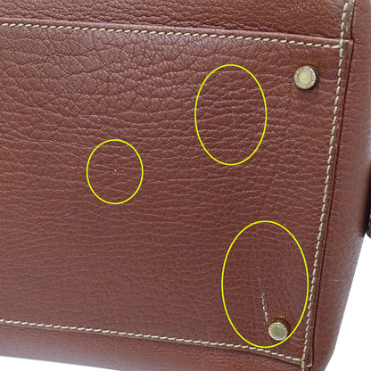 BVLGARI ブルガリ ハンドバッグ マキシレッタレ ブラウン レザー レディース メンズ 【中古】