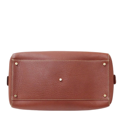 BVLGARI ブルガリ ハンドバッグ マキシレッタレ ブラウン レザー レディース メンズ 【中古】