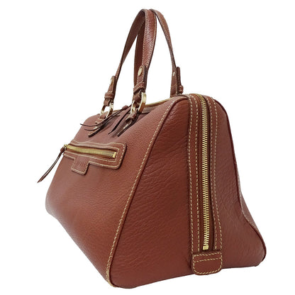 BVLGARI ブルガリ ハンドバッグ マキシレッタレ ブラウン レザー レディース メンズ 【中古】