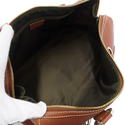 BVLGARI ブルガリ ハンドバッグ マキシレッタレ ブラウン レザー レディース メンズ 【中古】