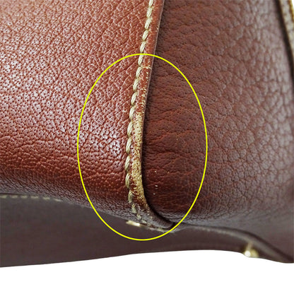 BVLGARI ブルガリ ハンドバッグ マキシレッタレ ブラウン レザー レディース メンズ 【中古】
