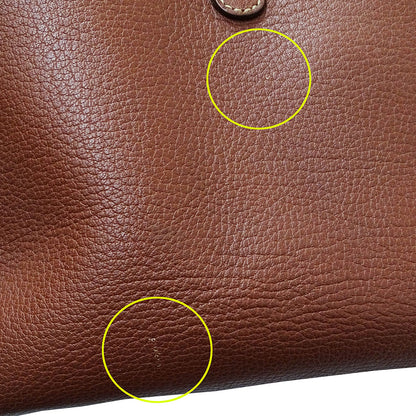 BVLGARI ブルガリ ハンドバッグ マキシレッタレ ブラウン レザー レディース メンズ 【中古】