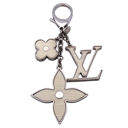 LOUIS VUITTON ルイ・ヴィトン ビジューサック・フルール ドゥ エピ チャーム メタル ホワイト シルバー レディース メンズ M65085 【中古】