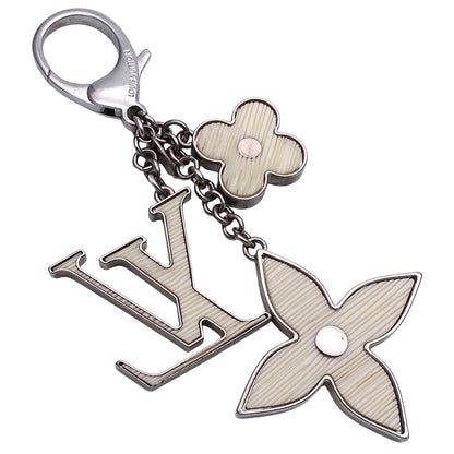 LOUIS VUITTON ルイ・ヴィトン ビジューサック・フルール ドゥ エピ チャーム メタル ホワイト シルバー レディース メンズ M65085 【中古】