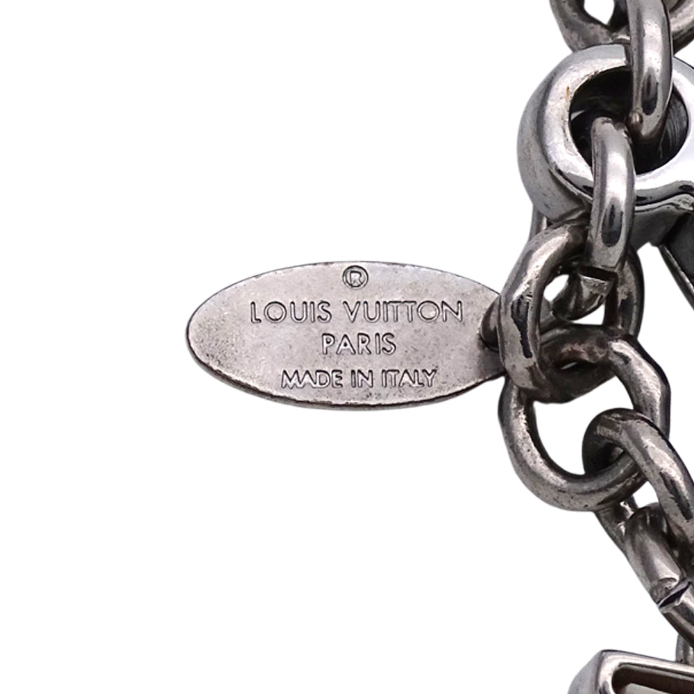 LOUIS VUITTON ルイ・ヴィトン ビジューサック・フルール ドゥ エピ チャーム メタル ホワイト シルバー レディース メンズ M65085 【中古】