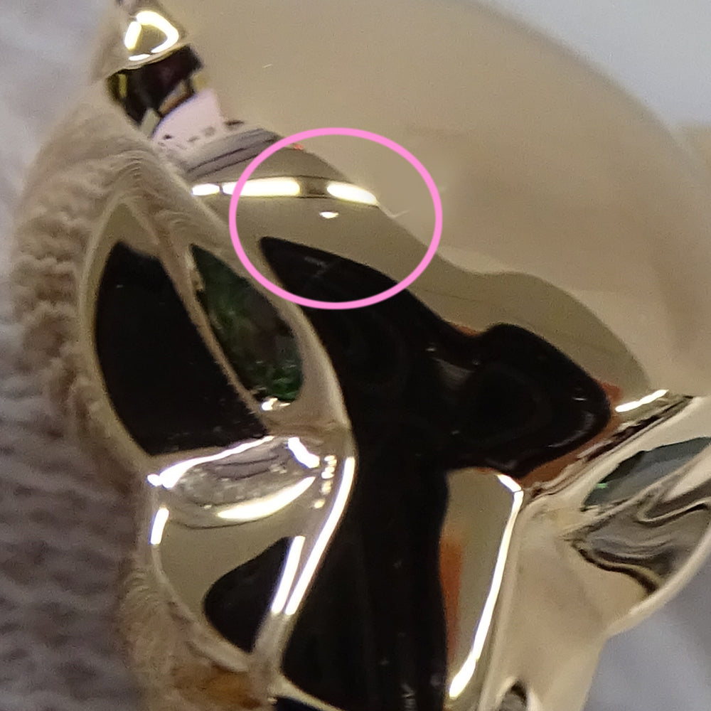 Cartier カルティエ パンテール ミディアム リング 指輪 750PG ピンクゴールド オニキス ツァボライト ガーネット #54 レディース 磨き済み 【中古】