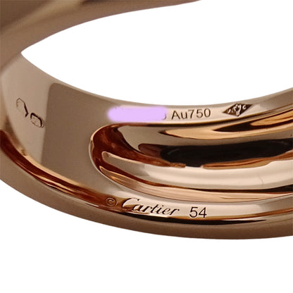 Cartier カルティエ パンテール ミディアム リング 指輪 750PG ピンクゴールド オニキス ツァボライト ガーネット #54 レディース 磨き済み 【中古】