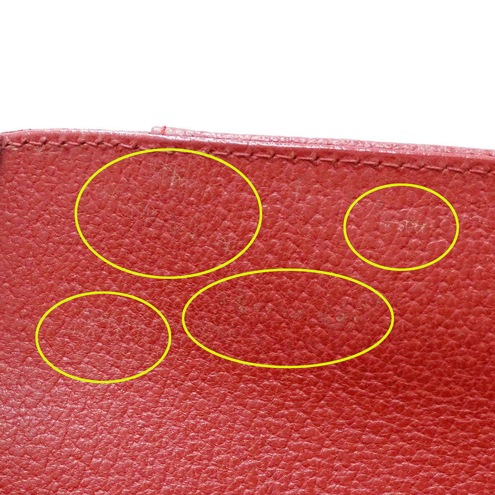 GUCCI グッチ ハンドバッグ バンブー レッド 002.2853.0260.0 レザー レディース 【中古】