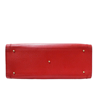 GUCCI グッチ ハンドバッグ バンブー レッド 002.2853.0260.0 レザー レディース 【中古】