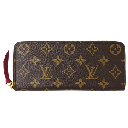 LOUIS VUITTON ルイ・ヴィトン ポルトフォイユ クレマンス 長財布 モノグラム フューシャ M60742 モノグラムキャンバス レディース 【中古】
