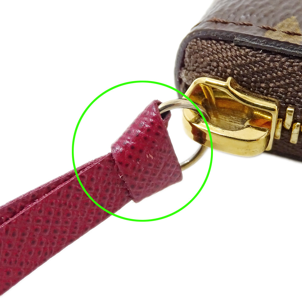 LOUIS VUITTON ルイ・ヴィトン ポルトフォイユ クレマンス 長財布 モノグラム フューシャ M60742 モノグラムキャンバス レディース 【中古】