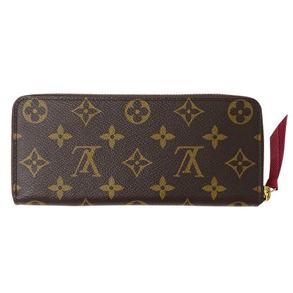 LOUIS VUITTON ルイ・ヴィトン ポルトフォイユ クレマンス 長財布 モノグラム フューシャ M60742 モノグラムキャンバス レディース 【中古】