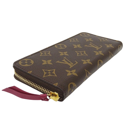 LOUIS VUITTON ルイ・ヴィトン ポルトフォイユ クレマンス 長財布 モノグラム フューシャ M60742 モノグラムキャンバス レディース 【中古】