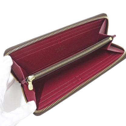LOUIS VUITTON ルイ・ヴィトン ポルトフォイユ クレマンス 長財布 モノグラム フューシャ M60742 モノグラムキャンバス レディース 【中古】