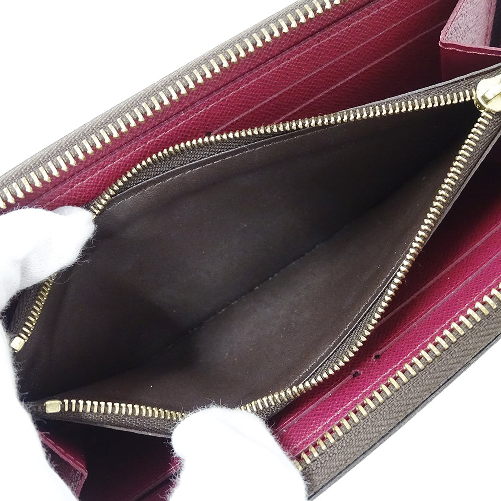 LOUIS VUITTON ルイ・ヴィトン ポルトフォイユ クレマンス 長財布 モノグラム フューシャ M60742 モノグラムキャンバス レディース 【中古】