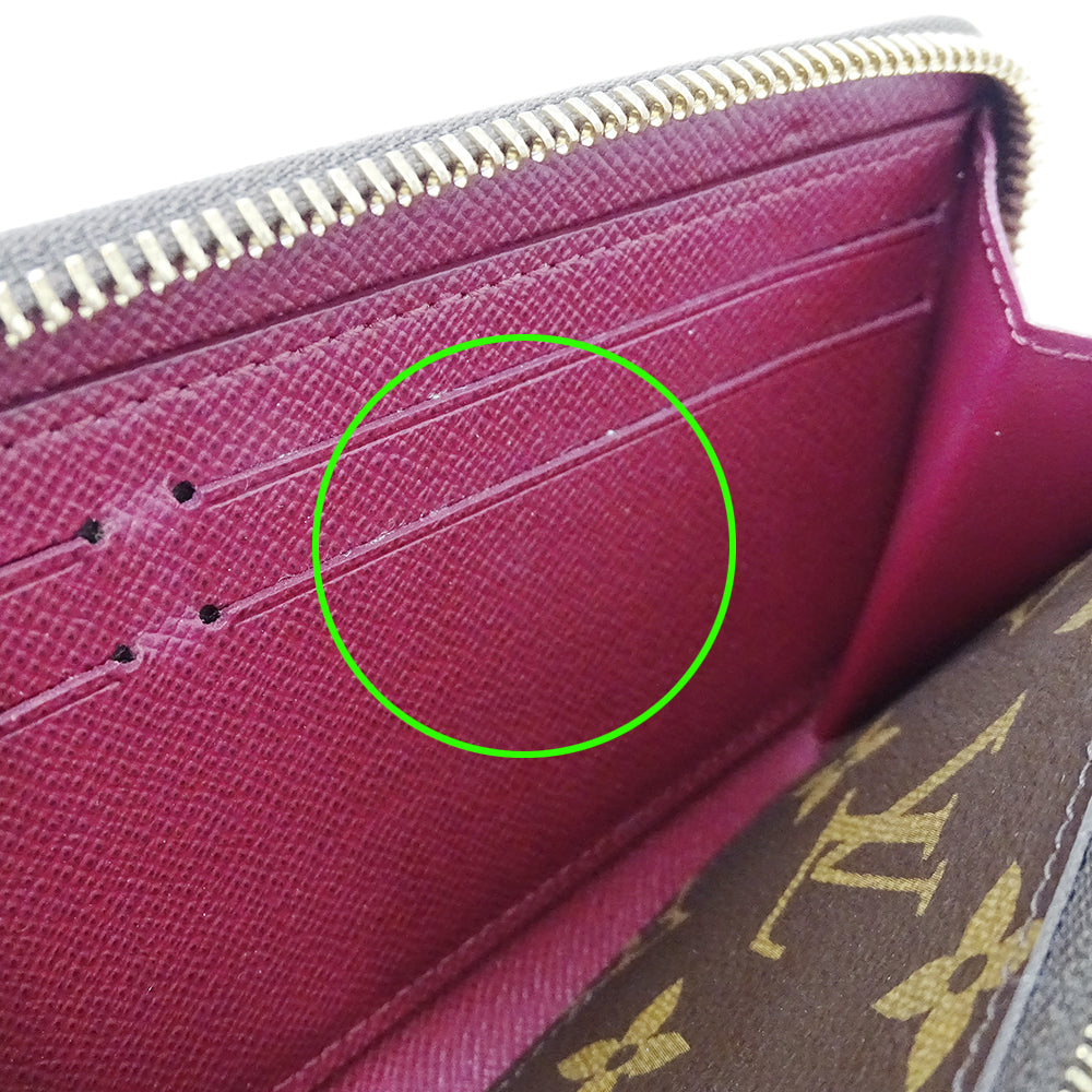 LOUIS VUITTON ルイ・ヴィトン ポルトフォイユ クレマンス 長財布 モノグラム フューシャ M60742 モノグラムキャンバス レディース 【中古】