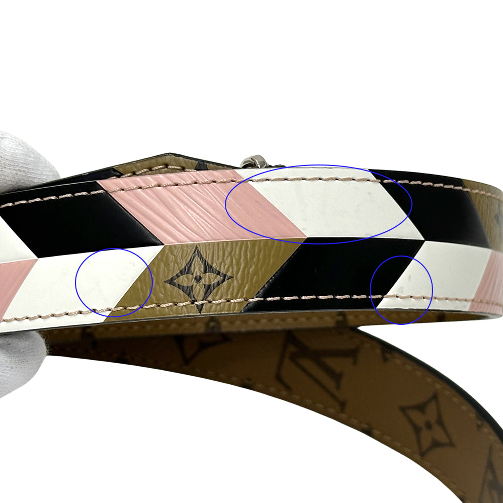 LOUIS VUITTON ルイ・ヴィトン ショルダーストラップ モノグラム リバース ブラウン マルチカラー モノグラムキャンバス レディース 【中古】