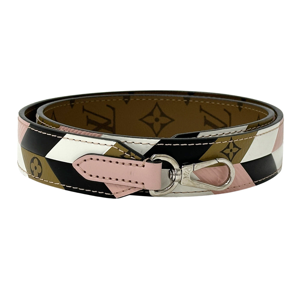 LOUIS VUITTON ルイ・ヴィトン ショルダーストラップ モノグラム リバース ブラウン マルチカラー モノグラムキャンバス レディース 【中古】