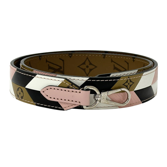 LOUIS VUITTON ルイ・ヴィトン ショルダーストラップ モノグラム リバース ブラウン マルチカラー モノグラムキャンバス レディース 【中古】