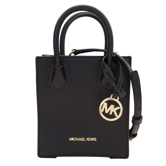 Michael Kors マイケル・コース 2wayバッグ ブラック ゴールド金具 レザー レディース 【中古】