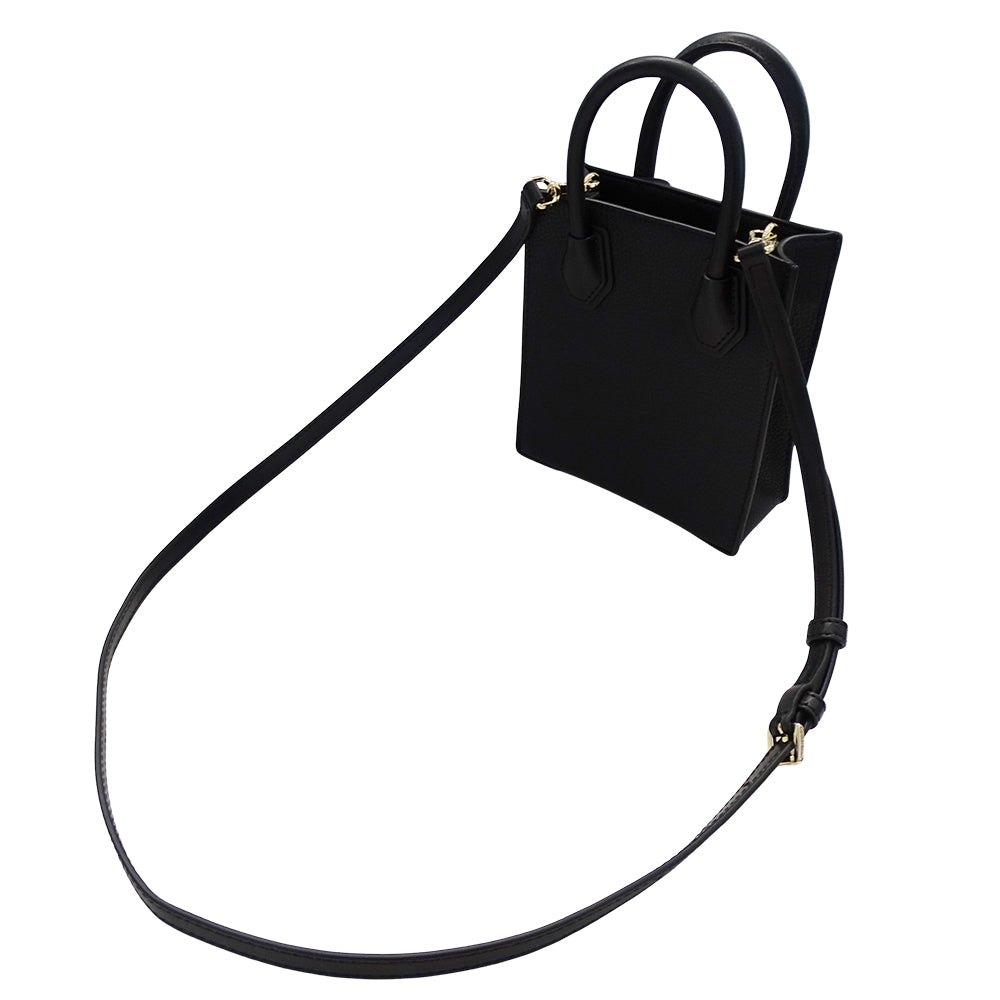 Michael Kors マイケル・コース 2wayバッグ ブラック ゴールド金具 レザー レディース 【中古】