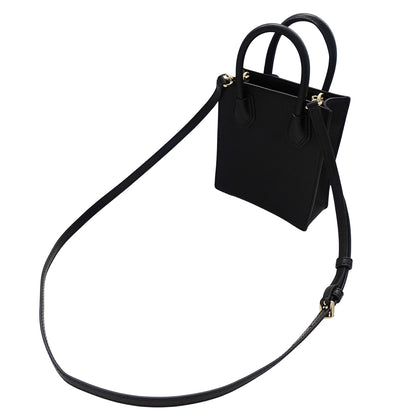Michael Kors マイケル・コース 2wayバッグ ブラック ゴールド金具 レザー レディース 【中古】