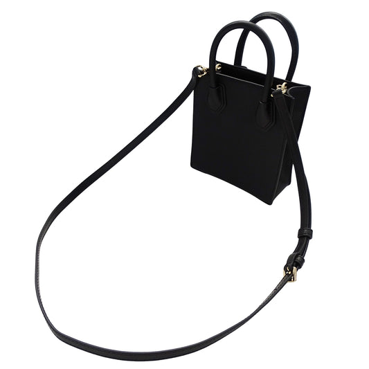 Michael Kors マイケル・コース 2wayバッグ ブラック ゴールド金具 レザー レディース 【中古】