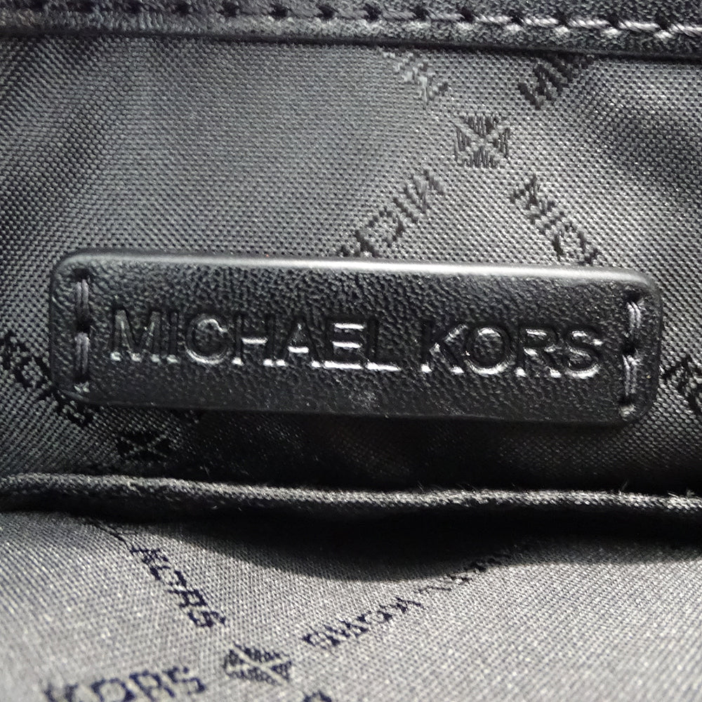 Michael Kors マイケル・コース 2wayバッグ ブラック ゴールド金具 レザー レディース 【中古】