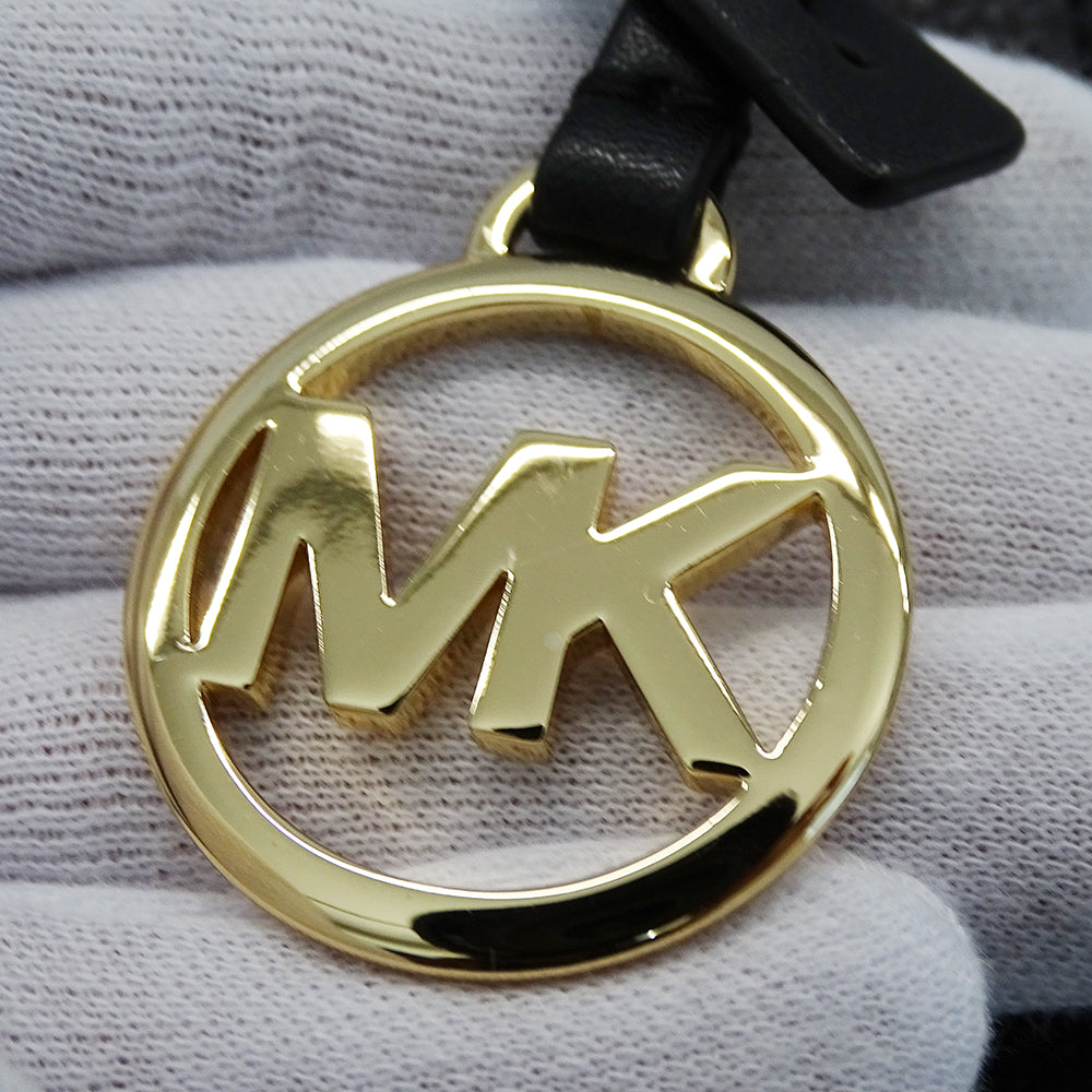 Michael Kors マイケル・コース 2wayバッグ ブラック ゴールド金具 レザー レディース 【中古】
