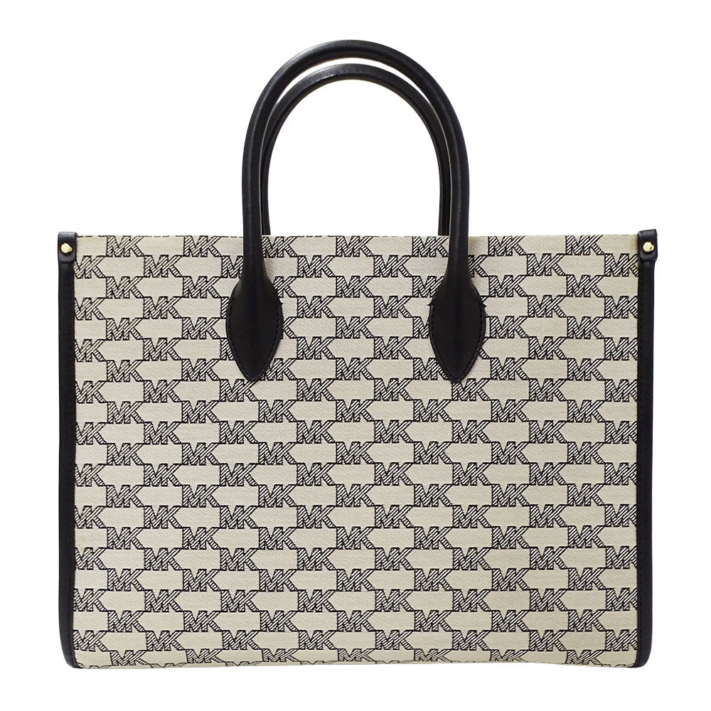 Michael Kors マイケル・コース 2wayバッグ アイボリー ブラック キャンバス レディース 【中古】