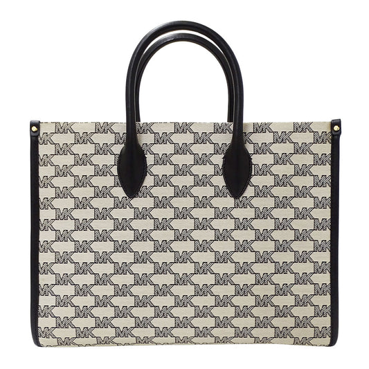 Michael Kors マイケル・コース 2wayバッグ アイボリー ブラック キャンバス レディース 【中古】