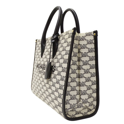Michael Kors マイケル・コース 2wayバッグ アイボリー ブラック キャンバス レディース 【中古】