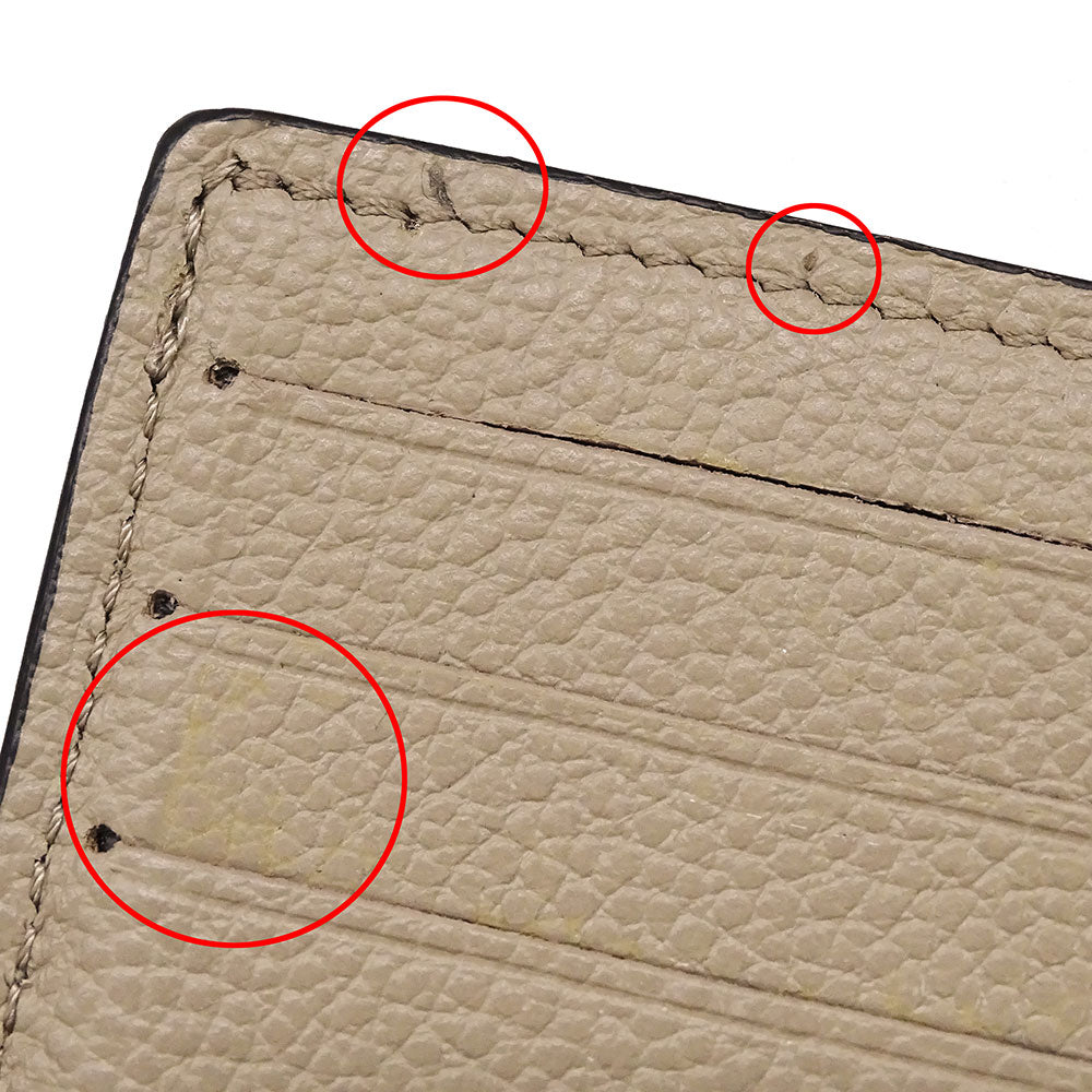 LOUIS VUITTON ルイ・ヴィトン ポルトフォイユ・クレア 二つ折り財布 アンプラント トゥルトレール M80152 モノグラムアンプラント レディース 【中古】