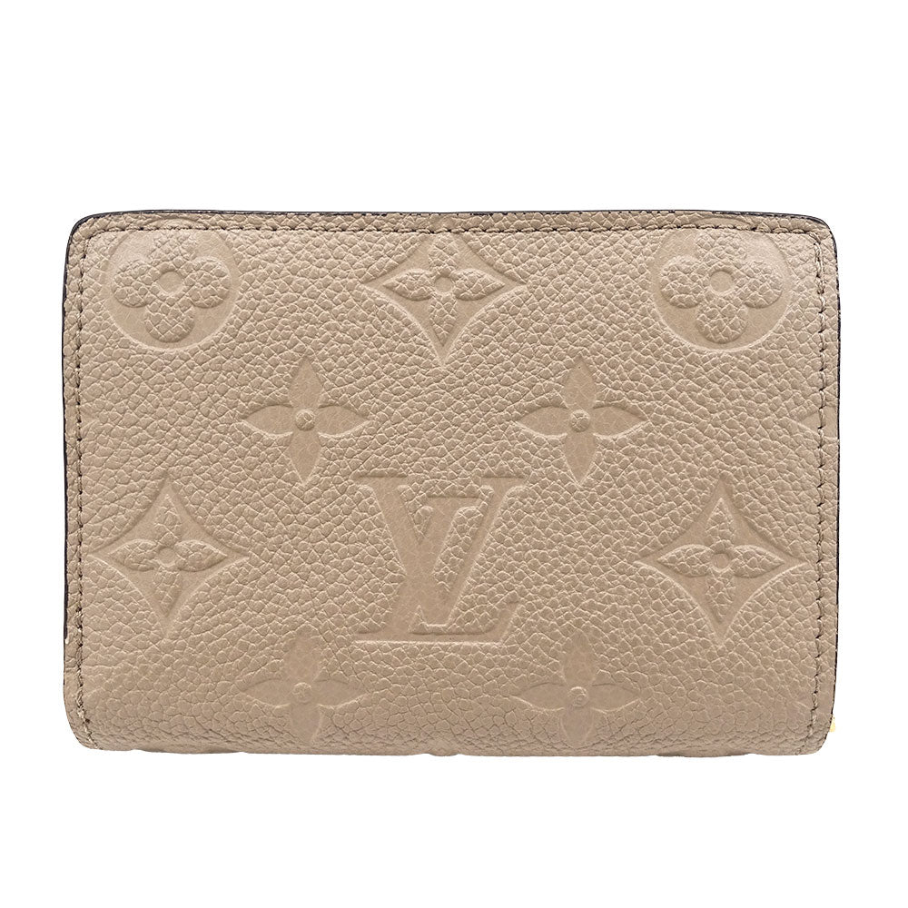LOUIS VUITTON ルイ・ヴィトン ポルトフォイユ・クレア 二つ折り財布 アンプラント トゥルトレール M80152 モノグラムアンプラント レディース 【中古】