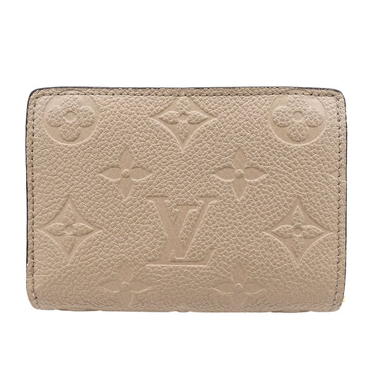 LOUIS VUITTON ルイ・ヴィトン ポルトフォイユ・クレア 二つ折り財布 アンプラント トゥルトレール M80152 モノグラムアンプラント レディース 【中古】