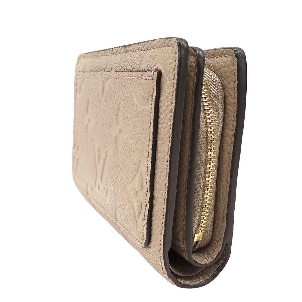 LOUIS VUITTON ルイ・ヴィトン ポルトフォイユ・クレア 二つ折り財布 アンプラント トゥルトレール M80152 モノグラムアンプラント レディース 【中古】