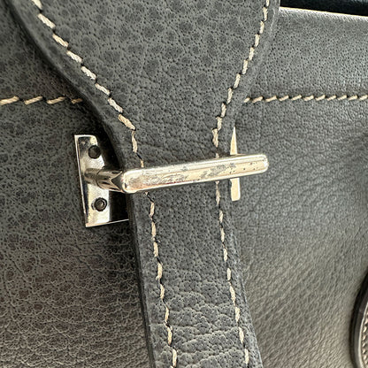 HERMES エルメス カバ GM トートバッグ グラファイト ブッフル レディース 【中古】