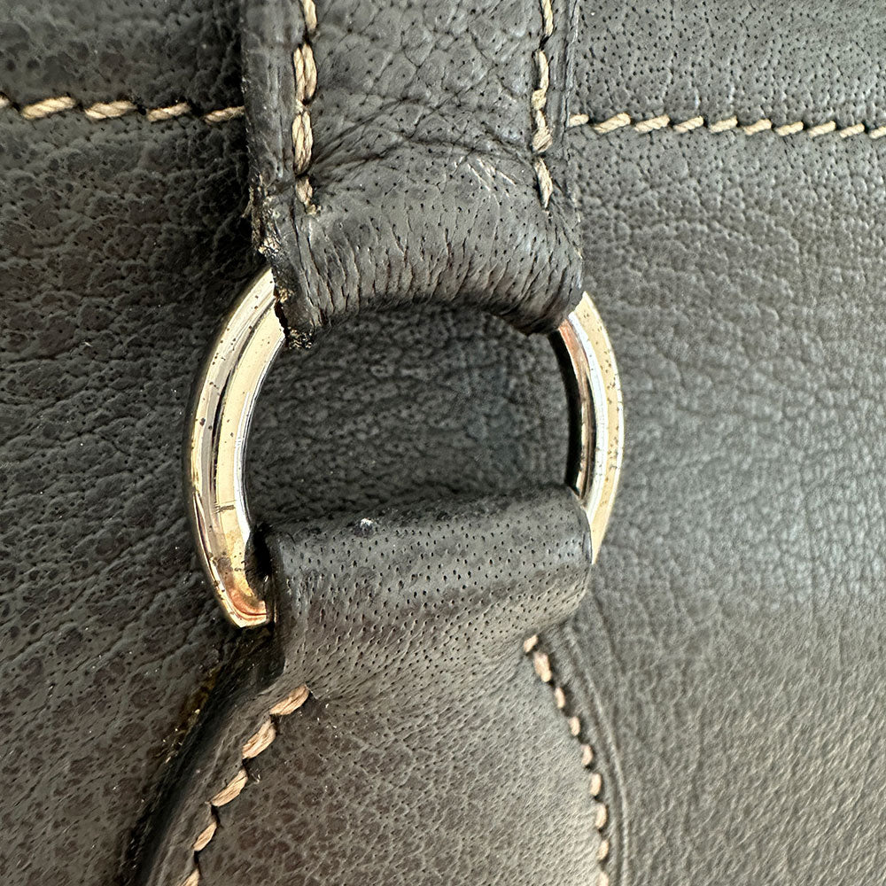 HERMES エルメス カバ GM トートバッグ グラファイト ブッフル レディース 【中古】