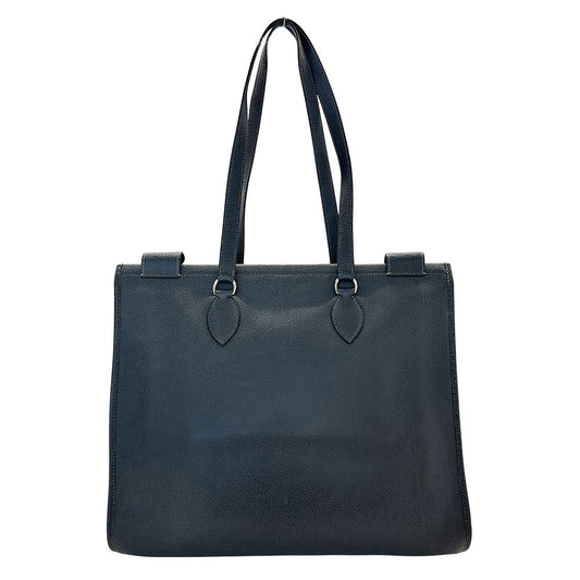 HERMES エルメス カバ GM トートバッグ グラファイト ブッフル レディース 【中古】