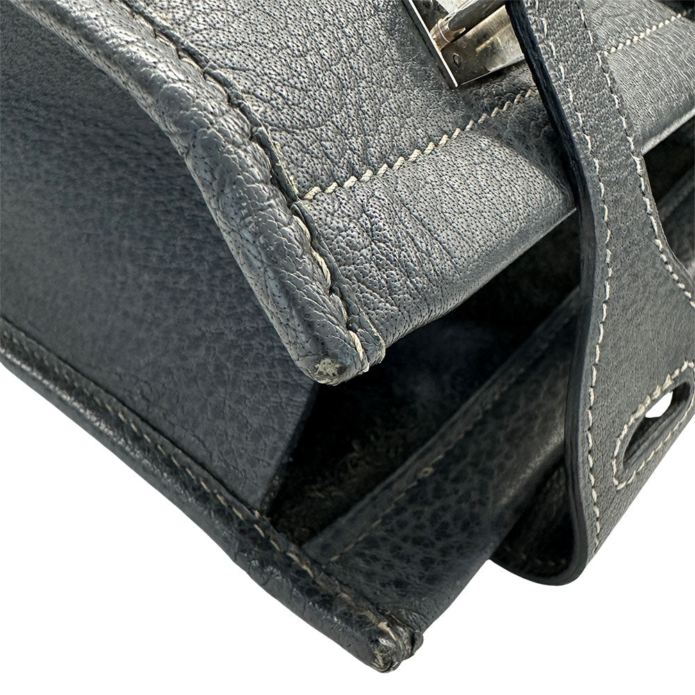 HERMES エルメス カバ GM トートバッグ グラファイト ブッフル レディース 【中古】