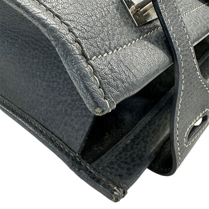 HERMES エルメス カバ GM トートバッグ グラファイト ブッフル レディース 【中古】